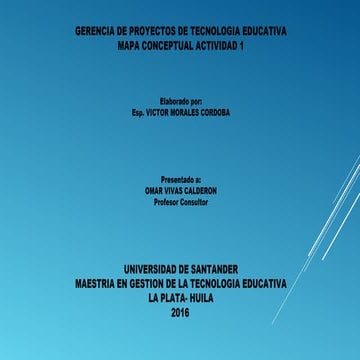 Gerencia de proyectos de tecnologia educativa
