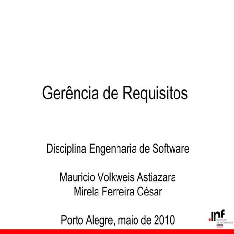 Gerência de Requisitos