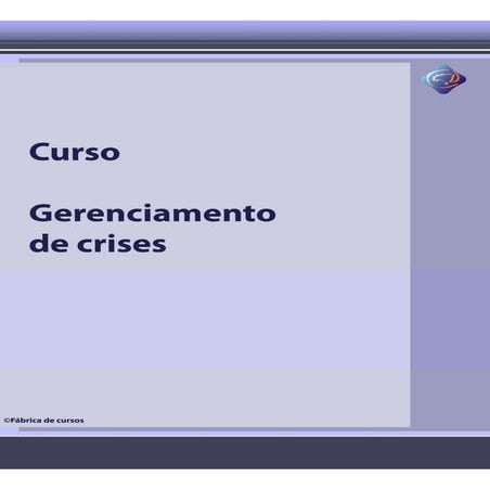 Gerenciamento crises completo