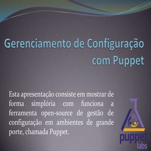 Gerenciamento de configuração com puppet