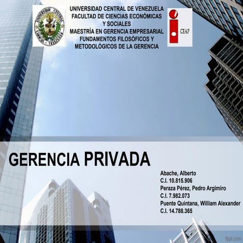 Gerencia privada versión final