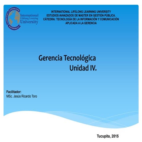 Gerencia Tecnologica - IV