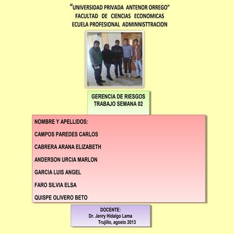 Gerente de riesgos 2