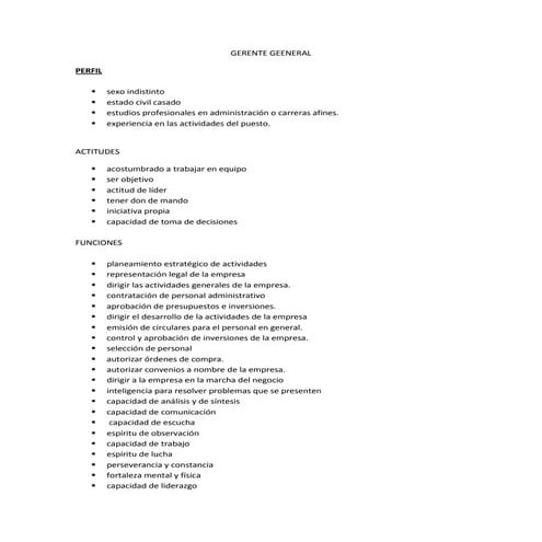 Gerente geeneral