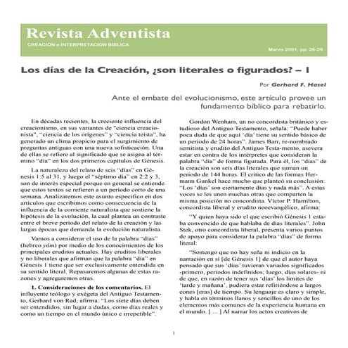 Gerhard Hasel los-dias_de_la_creacion_literales_o_figurados_1-ra