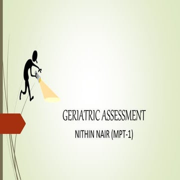 Geriatric assessment