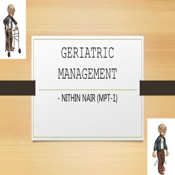 Geriatric Physiotherapy Management