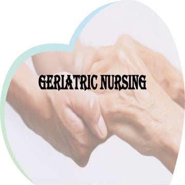 Geriatric Assessment , Assessment of Elderly | PPTX