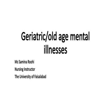 Geriatric psychiatric mental health problems..pptx