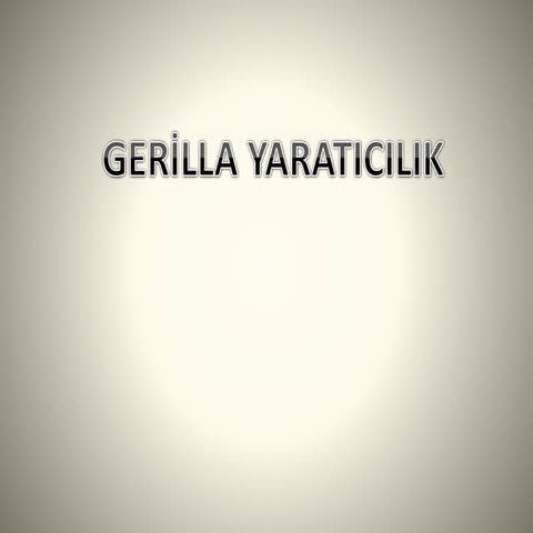 Gerilla Yaratıcılık-Koçfest