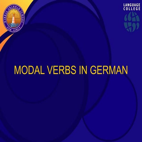 How to conjugate German modal verbs in the present tense | PPTX