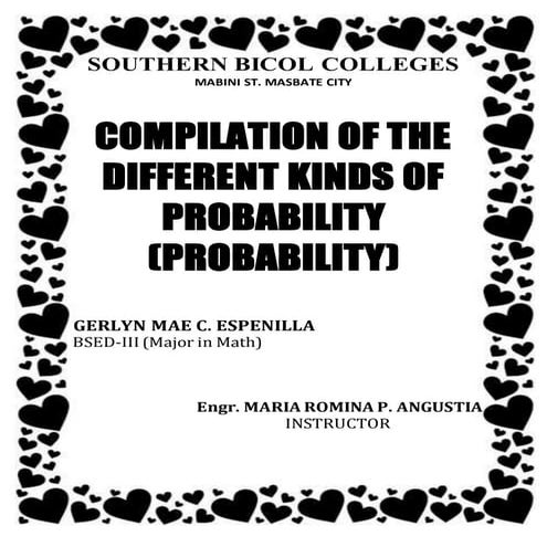 Different Kinds of Probability