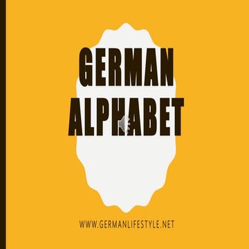 German alphabet with sound