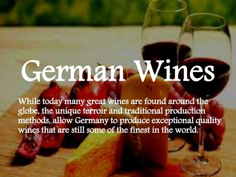 German wines and Sparkling wines from around the globe
