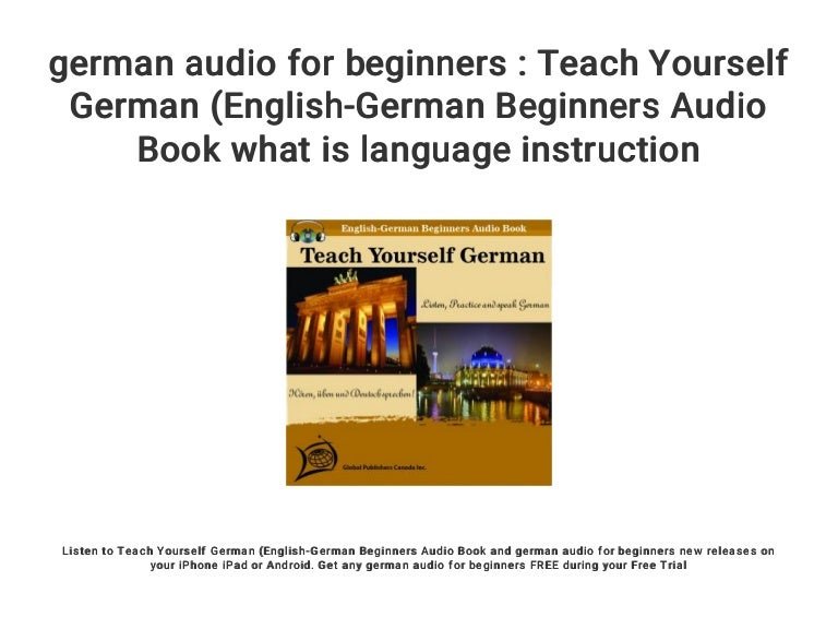 german audio for beginners Teach Yourself German (EnglishGerman Be…