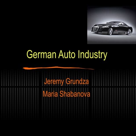 German Auto Industry Final