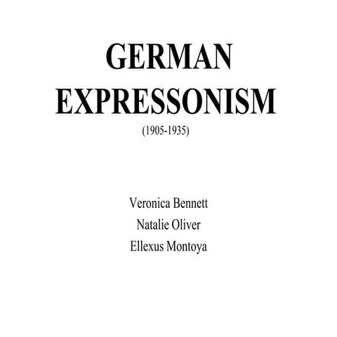 German expressonism