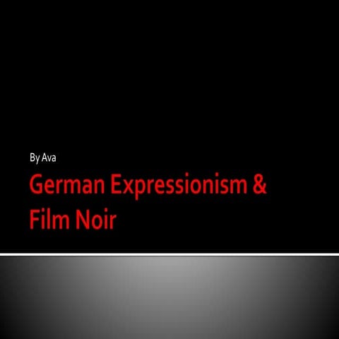 German Expressionism