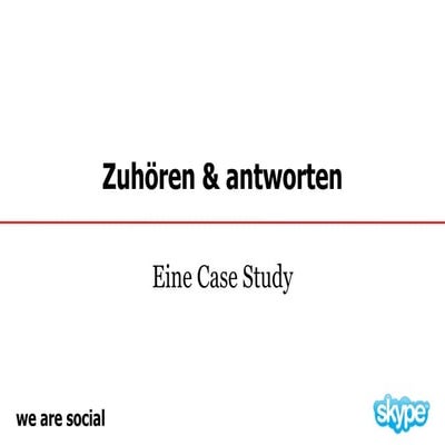 "Listen and Respond" für Skype