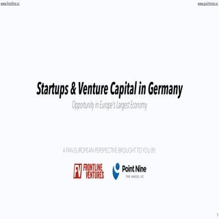Startups and Venture  Capital in Ge...