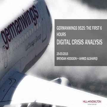 Germanwings 9525: Digital Crisis Analysis