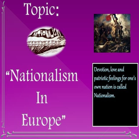 Nationalism in Europe