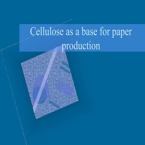 Germany - Cellulose - base for paper sourcing