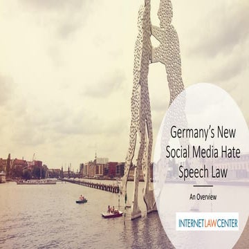 Germany's New Social Media Law
