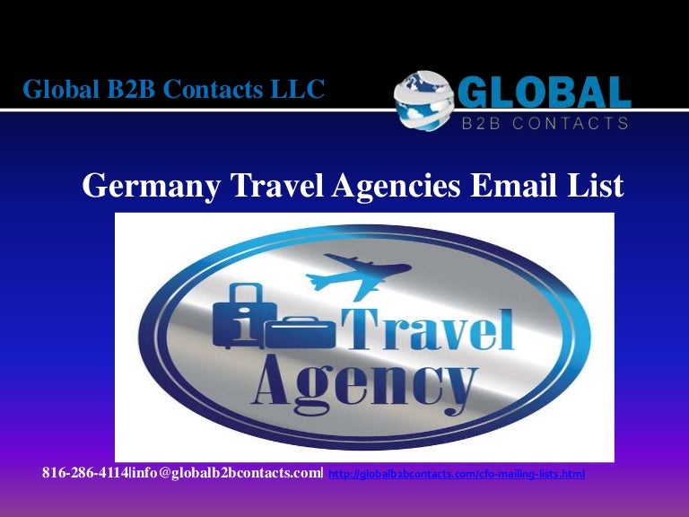 Germany travel agencies email list