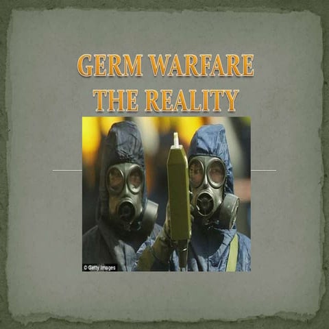Germ Warfare Presentation Y Gamble 052709