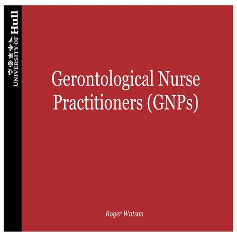 Gerontological Nurse Practitioners