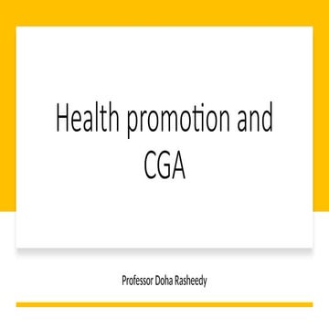 CGA and health promotion in elderly.pptx