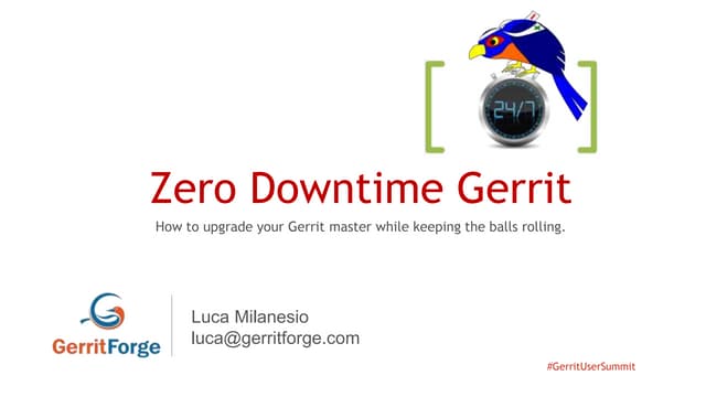 Zero-Downtime Gerrit Code Review Upgrade