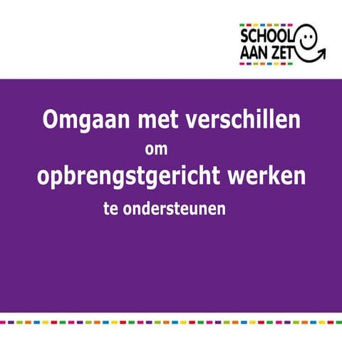 Gert van der Horn, omgaan met verschillen om OGW te ondersteunen (Eindhoven)