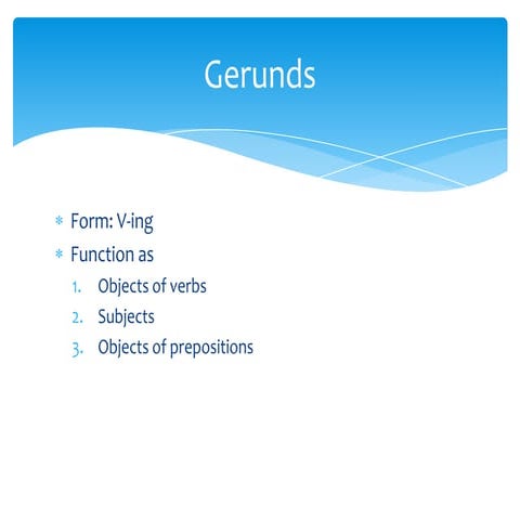 Gerunds