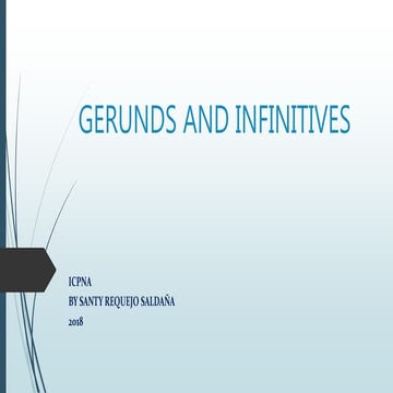 Gerunds and infinitives