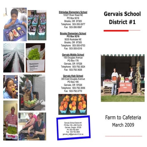 Gervais School District F2 C Brochure