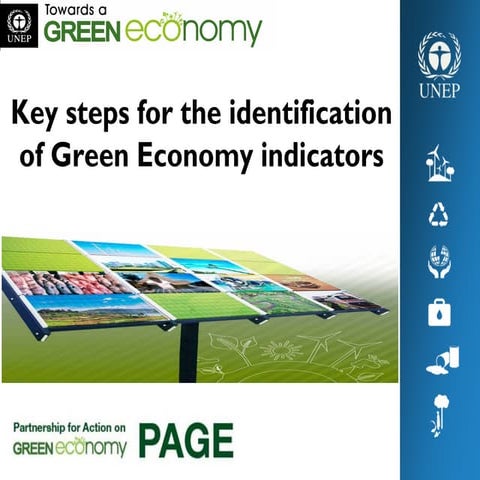 Key steps for the identification of Green Economy indicators