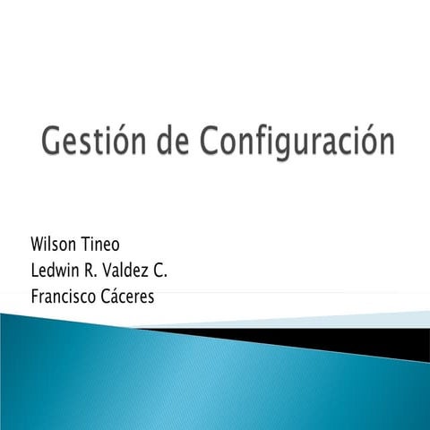 Gesetion de configuracion del_software