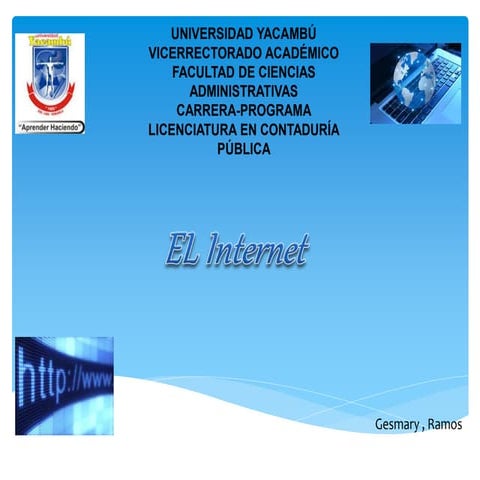 QUE ES EL INTERNET | PPTX