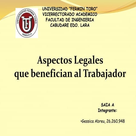 Aspectos legales que benefician al trabajador