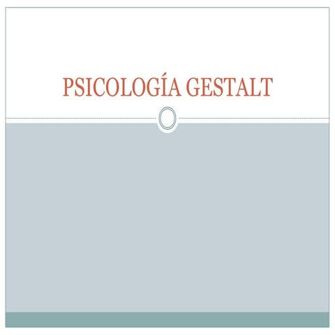Psicología de la Gestalt