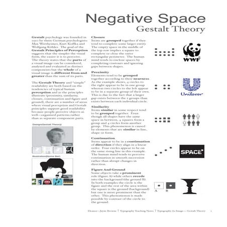 Negative Space: Gestalt Theory