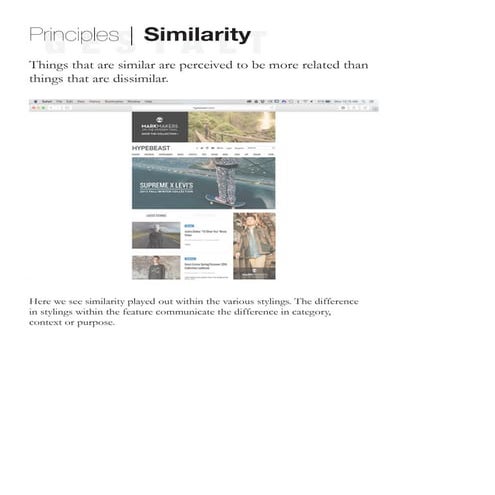 Gestalt Principless Applied to Web Design