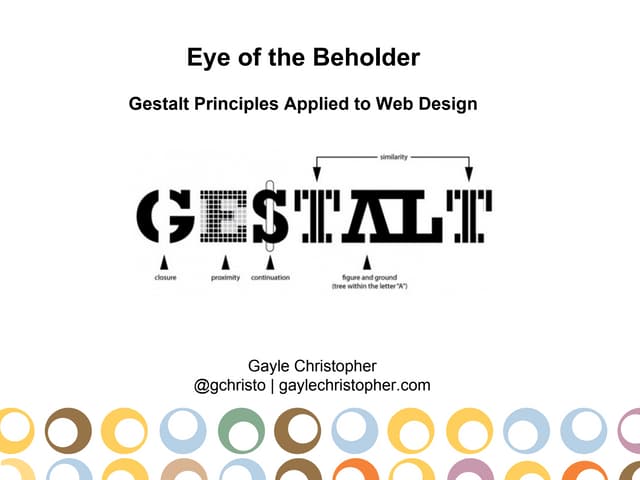 Gestalt Principles of Design