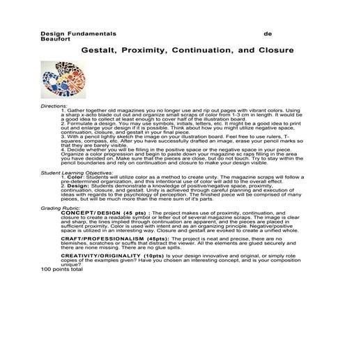 Gestalt, proximity, closure