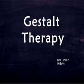 Gestalt therapy