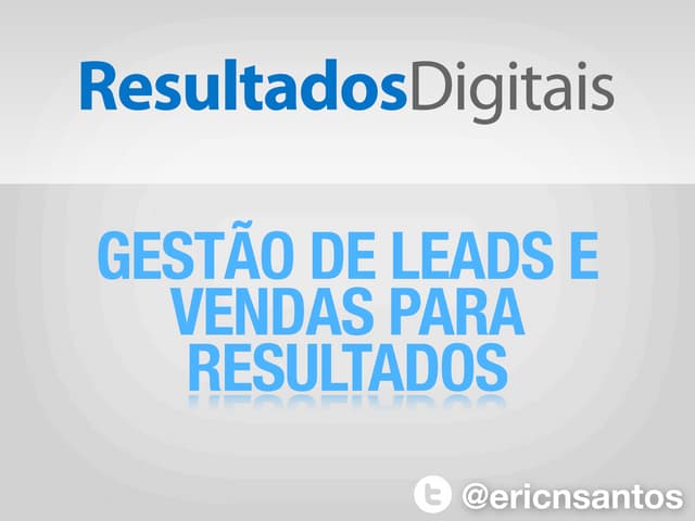 Gestão de Leads e Vendas para Resu...