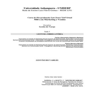Gestão de Varejo