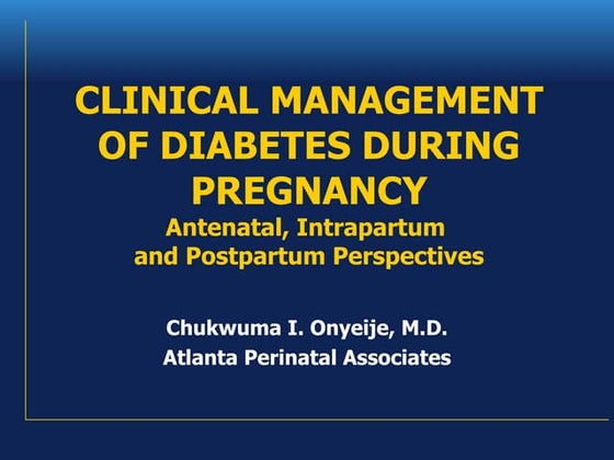 Updates in Gestational Diabetes | PDF | Pregnancy | Reproductive Health